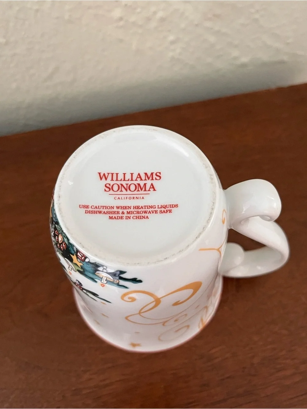 WILLIAMS-SONOMA Twas the Night Before Christmas Reindeer Mug
